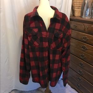 Fleece shirt jacket
